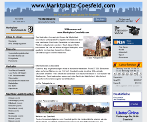 marktplatz-coesfeld.com: Herzlich willkommen auf dem virtuellen Marktplatz von Coesfeld
Informationen über 48653 Coesfeld und die Gewerbetreibenden in Coesfeld