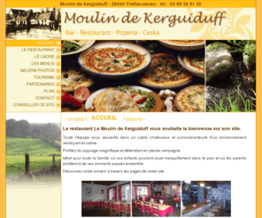 moulin-kerguiduff.com: le moulin de kerguiduff, bar, restaurant de cuisine traditionnelle, pizzeria et specialites de ceska situe dans un environnement verdoyant et calme a treflaouenan dans le finistere (29).  - accueil 
le moulin de kerguiduff, bar, restaurant de cuisine traditionnelle, pizzeria et specialites de ceska situe dans un environnement verdoyant et calme a treflaouenan dans le finistere (29).  - accueil