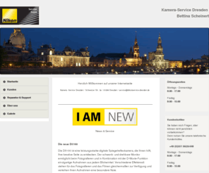 nikon-kameras.com: Nikon Servicepoint Dresden - Startseite
Website Kameraservice Dresden Bettina Scheinert. Reparatur, Service und Verkauf von Nikon Produkten.