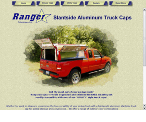 rangertruckcaps.com: Aluminum Truck Caps | Ranger Enterprises Inc., Pennsylvania
Aluminum truck caps made in central PA. Photos and info on our line of light weight aluminum caps.