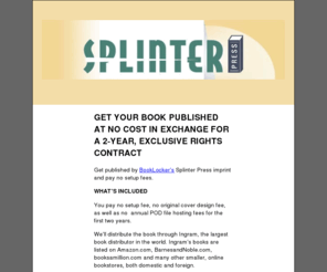 splinterpress.com: Splinter Press
