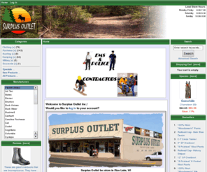 surplusoutletinc.com: Surplus Outlet Inc. - We've Got You Covered!
Located in Rice Lake, WI, we offer the best selection of work and hunting apparel in the area.