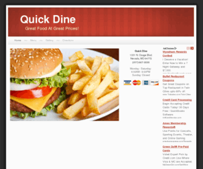 quickdinecafe.com: Quick Dine - Great Food At Great Prices!
The official homepage of Quick Dine.