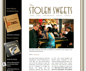 stolensweets.com: Stolen Sweets | Shuffle Off To Buffalo!
The Stolen Sweets perform vocal jazz arrangements inspired by New Orleans sweethearts, The Boswell Sisters, one of the hottest girl groups of the 1930s.