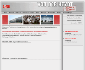 vonderheydt.de: VON DER HEYDT  IHR PARTNER IN DER RHEIN-MAIN-METROPOLE
VON DER HEYDT ist ein technischer Grosshandel in der RHEIN-MAIN-METROPOLE. Als PVH - Lieferant hat VON DER HEYDT Standorte in Speyer, Kaiserlautern und in Mainz.