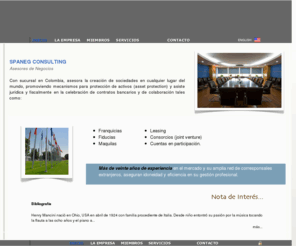 spaneg.com: SPANEG CONSULTING
CONSULTING GROUP (corporación privada Colombiana) promueve a la pequeña y mediana empres...
