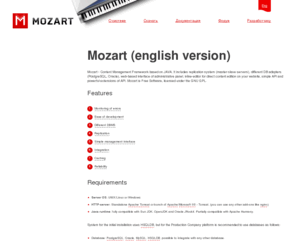 mozartcms.com: Mozart (english version) - Mozart
Mozart - Open Source, Java-based web content management Framework.