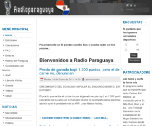 radioparaguaya.com: Bienvenidos a Radio Paraguaya
Radio Paraguaya, portal de noticias y editoriales en Paraguay radios nacionales, internacionales