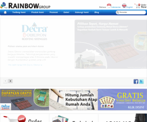 rainbow-roof.co.id: Rainbow Group - Pionir Genteng Metal di Indonesia
Kami menyediakan Genteng Metal Natural - Minimalis dan Batuan, Atap Spandex, Cat Pendingin, Batuan Alami untuk kebutuhan Bangunan Anda. Dapatkan dengan Harga Terjangkau.