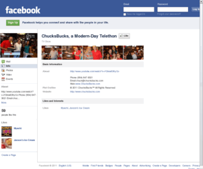 chuckbuck.com: Incompatible Browser | Facebook
 Facebook is a social utility that connects people with friends and others who work, study and live around them. People use Facebook to keep up with friends, upload an unlimited number of photos, post links and videos, and learn more about the people they meet.