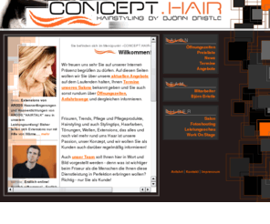 concept-hair.de: concept.hair | hairstyling by björn bristle
Hier finden Sie Haarschnitt, Haarstyling und Farben vom Profi in exklusiver Qualität bei einem jungen, innovativen und motivierten Team. NEU: Extensions von ARCOS!