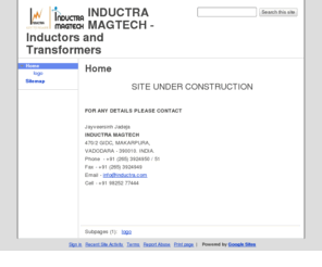 inductra.com: INDUCTRA MAGTECH - Inductors and Transformers
Manufacturers of transformers, inductors, reactors, choke, rectifiers and other magnetics for OEM applications