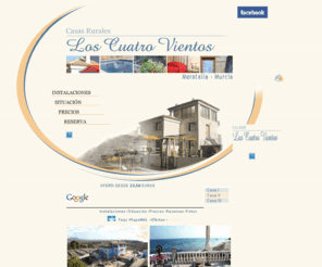 loscuatrovientos.com: MORATALLA TURISMO CASAS RURALES Los Cuatro Vientos
En Moratalla , Murcia un conjunto de tres casas rurales, completamente nuevas y amuebladas; rodeadas de espacios naturales. Las casas cuentan con un área común con piscina, estanque, huerta y barbacoas. Información y solicitud de reserva online.