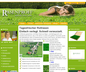 Rasenprofi.de Pflanzen Janssen Rollrasen, Fertigrasen, Lieferung