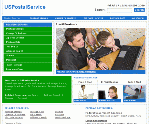wwwuspostalservice.com: 
    
            
                    USPostalService
                    
                            
                                
                                    | Postage Stamps
                                
                            
                                
                                    | Change Of Address
                                
                            
                                
                                    | Zip Code Locator
                                
                            
                                
                                    | Postage Rate
                                
                            
                        
                
        


wwwuspostalservice.com