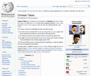 crimeantatar.info: Crimean Tatars - Wikipedia, the free encyclopedia
