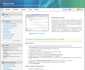 exescript.com: ScryptCryptor - Compile VBScript and JavaScript files into EXE
vbs to exe and jscript to exe compiler