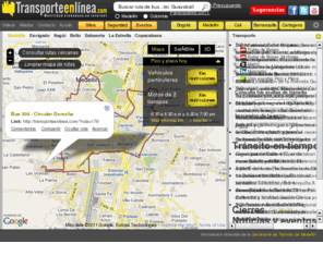 transporteenlinea.net: Transporteenlinea.com - Transporte público en Medellín - Multas de tránsito - Impuestos - Pico y Placa - Metro - Buses
Transporte público en Medellín, Metro, Pico y Placa, Rutas de buses, Multas de tránsito, Impuestos y todo lo relacionado con el transporte y la movilidad en tu ciudad