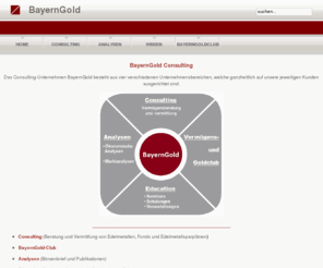 bayerngold.com: Startseite
BayernGold - Börsenbrief - Seminare - technische Analyse - fundermentale Analyse - Vermögenssicherung - gewinnbringend anlegen