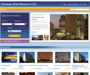 boutiquehotelhoustonusa.com: Boutique Hotel Houston USA - The best rates at Houston hotels
We profile a selection of the best Houston hotels, compare hotels and find your favorite Houston hotel.