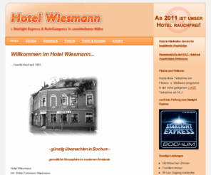 hotel-wiesmann.com: Hotel Wiesmann, Bochum
Hotel Wiesmann. Gemütliche Atmosphäre im modernen Ambiente. Nähe Starlight Express.