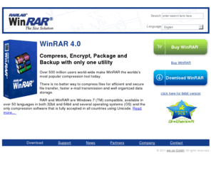 win-rar.com: WinRAR: Start
WinRAR is a Windows data compression utility that focuses on the RAR and ZIP data compression formats for all Windows users. Supports RAR, ZIP, CAB, ARJ, LZH, ACE, TAR, GZip, UUE, ISO, BZIP2, Z and 7-Zi