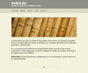 archividoc.com: archivi.doc - Pavia
Servizi di archivistica e biblioteconomia. Archivi.doc studio associato, Piazzale Gaffurio 3, 27100 Pavia