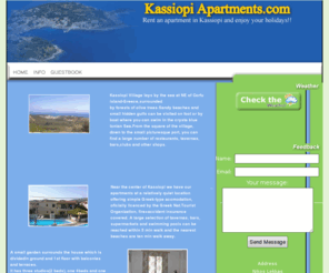 kassiopiholidays.com: Kassiopi Apartments
 A web site of a very plesant apartment in Kassiopi - Corfu - Greece