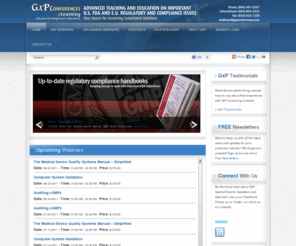 gxpconferences.com: GxP Conferences for the Regulated Industry
GxP Advanced Compliance Education for the Regulated Industry