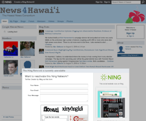 news4hawaii.com: News 4 Hawaii - The Hawaii News Consortium
A news site for kamaaina, by kamaaina