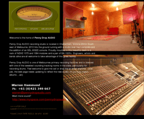 pennydropaudio.com: Penny Drop Audio Recording Studio Melbourne, Australia
