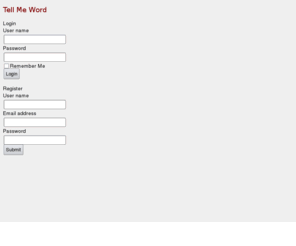 tellmeword.com: Tell Me Word
Tell Me Word