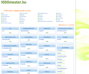 1000mester.hu: ⇒ 1000mester.hu
Gumist keres?  Itt mindet megtalál ami gumi.