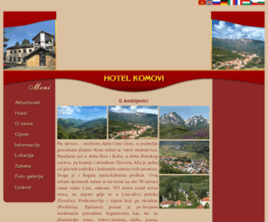 hotelkomovi.com: Hotel Komovi - Hotel
