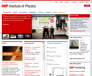 iop.org: Institute of Physics - Home
Institute of physics home page