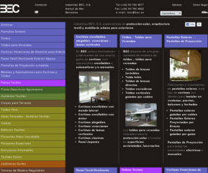 bec.es: Protección Solar, Arquitectura Textil, Pistas Deportivas
Protección Solar, Arquitectura Textil, Pistas Deportivas