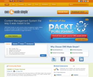 geeksmadesimple.org: Open Source Content Management System - Open Source CMS - CMS PHP - CMS Made Simple
CMS Made Simple - the open source content management system for the rest of us