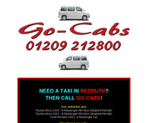 gocabs.org: Go-Cabs - Redruth - Cornwall - 01209 212800
Go-Cabs, Redruth, Cornwall - Taxi Service