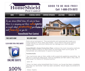 hspest.com: HomeShield Pest Control - Good To Be Bug Free!
HomeShield Pest Control - Good To Be Bug Free!