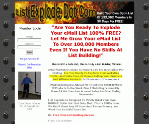 listexplode.com: List Explode - Build a Double Optin List Costa Dedes
