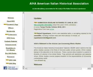 italianamericanstudies.org: AIHA American Italian Historical Association
AIHA American Italian Historical Association Web Page