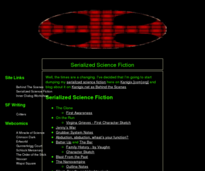 kanigix.org: Serialized Science Fiction
The writing of science fiction stories.