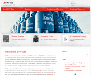 lpgpartofthesolution.com: Home - SHV Gas
SHV Gas is the largest dedicated global Liquefied Petroleum Gas (LPG) distributor. SHV Gas operates in 27 countries, employs 13,500 people, has a turnover of over 5 billion and provides LPG to tens of millions of customers.