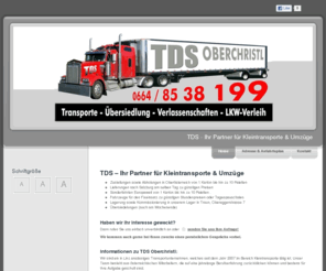 tds-linz.com: Home | Kleintransporte Linz | Umzüge Linz
TDS – Ihr Partner für Kleintransporte & Umzüge - schnell, zuverlässig und termintreu. Wir freuen uns auf Ihre Anfrage!