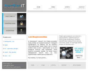 audytsieci.com: AudytSieci.IT - Strona główna
Audyty bezpieczeństwa infrastruktury, sieci.