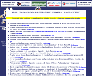 azulillos.com: AZULILLOS.COM - LINARES DEPORTIVO - A.D. LINARES - Atletico Deportivo Linares - Club Deportivo Linares - Cdlinares - cd linares
Seguidor y abonado del Linares Deportivo, AD LINARES - Atletico Deportivo Linares, regional preferente, cdlinares