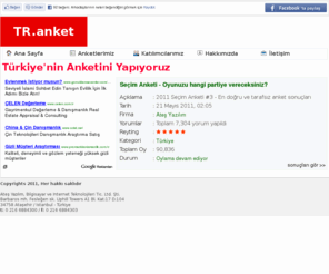 tranket.com: Türkiye'nin TEK Anket Sitesi..! - www.tranket.com
Türkiye'nin TEK Anket Sitesi..!