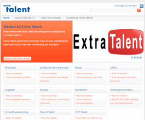 extratalent.nl: Extra Talent - Talent in vaste banen
Maak kennis met Extra Talent: werving en selectie, detachering en payrolling.