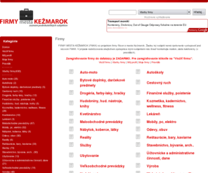 firmy-kezmarok.sk: Firmy -
Firmy mesta Kežmarok