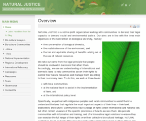 naturaljustice.org: Overview
Joomla! - the dynamic portal engine and content management system